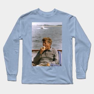 President Kennedy with ice cream cone Long Sleeve T-Shirt